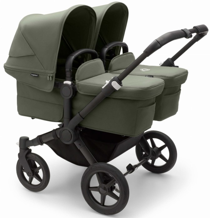 BUGABOO DONKEY 5 TWIN bliźniaczy wózek 2w1  | czarny stelaż