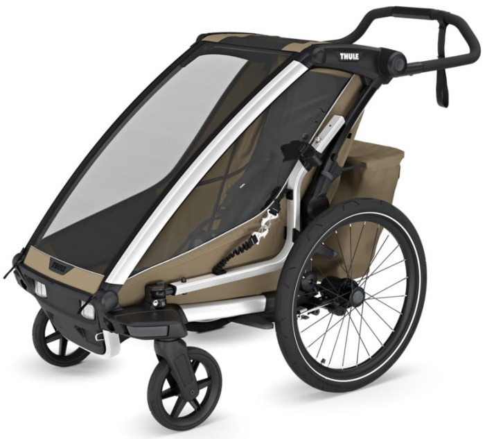 THULE CHARIOT CROSS 2 SINGLE przyczepka rowerowa | Faded Khaki