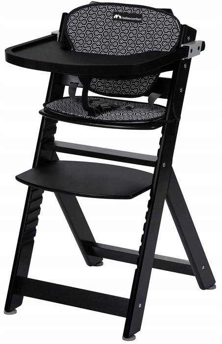 Bebeconfort Timba z wkładką krzesełko do karmienia | Black  Geometric