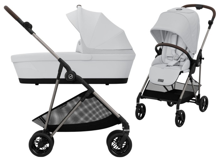 CYBEX MELIO lekki wózek dziecięcy 2w1 | Fog Grey