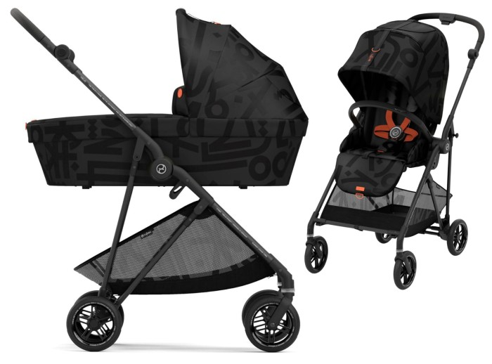 CYBEX MELIO STREET lekki wózek dziecięcy 2w1 | Real Black