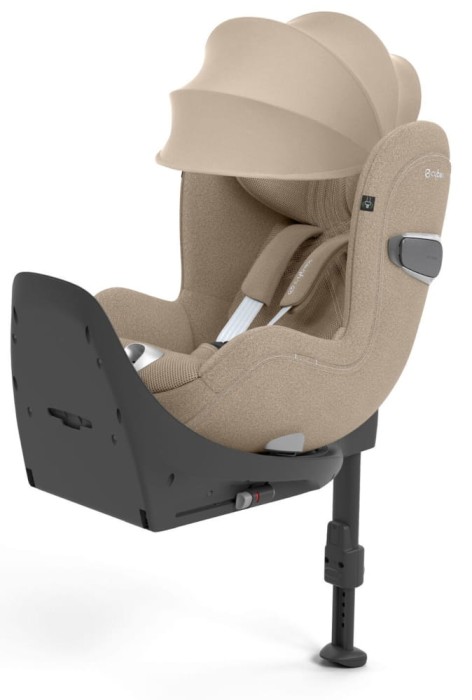 CYBEX SIRONA T i-Size fotelik obrotowy 45-105 cm | Cozy Beige Plus | Zestaw z bazą ISOFIX