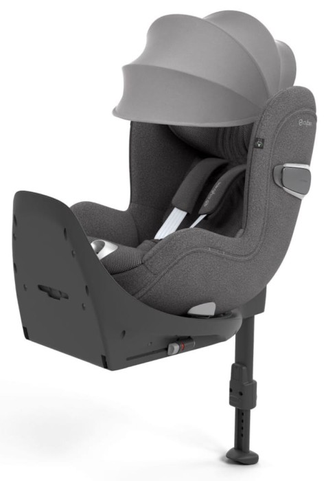 CYBEX SIRONA T i-Size fotelik obrotowy 45-105 cm | Mirage Grey Plus | Zestaw z bazą ISOFIX