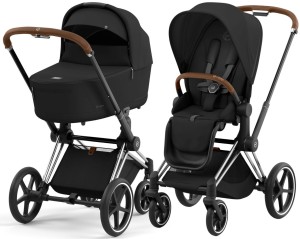 CYBEX PRIAM 4.0 wózek dziecięcy 2w1 | Sepia Black  / Chrome Brown