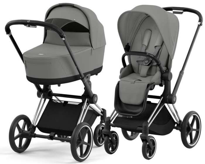 CYBEX PRIAM 4.0 wózek dziecięcy 2w1 | Mirage Grey / Chrome Black