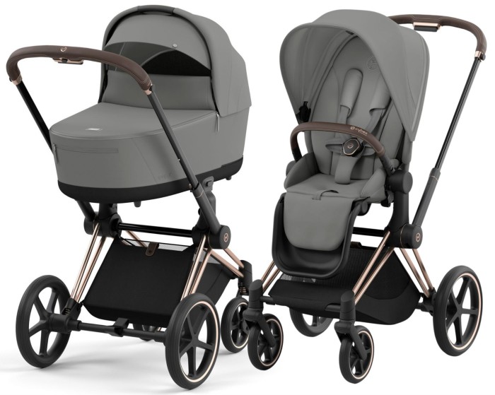 CYBEX PRIAM 4.0 wózek dziecięcy 2w1 | Mirage Grey / Rosegold