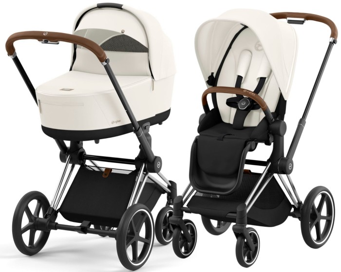 CYBEX PRIAM 4.0 wózek dziecięcy 2w1 | Off White / Chrome Brown