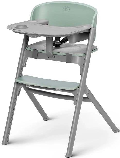 KINDERKRAFT LIVY krzesełko do karmienia z tacką | olive