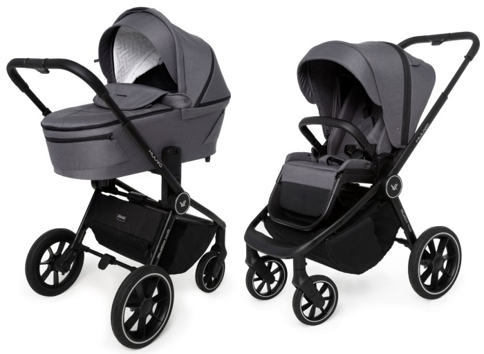 MUUVO QUICK 4.0 wózek głęboko spacerowy 2w1 | Iron Graphite