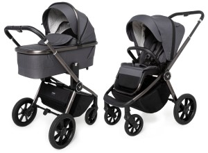 MUUVO QUICK SE 2 wózek głęboko spacerowy 2w1 | Diamond Graphite