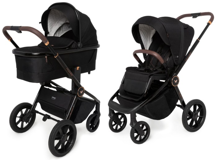 MUUVO QUICK SE 2 wózek głęboko spacerowy 2w1 | Sunset Black