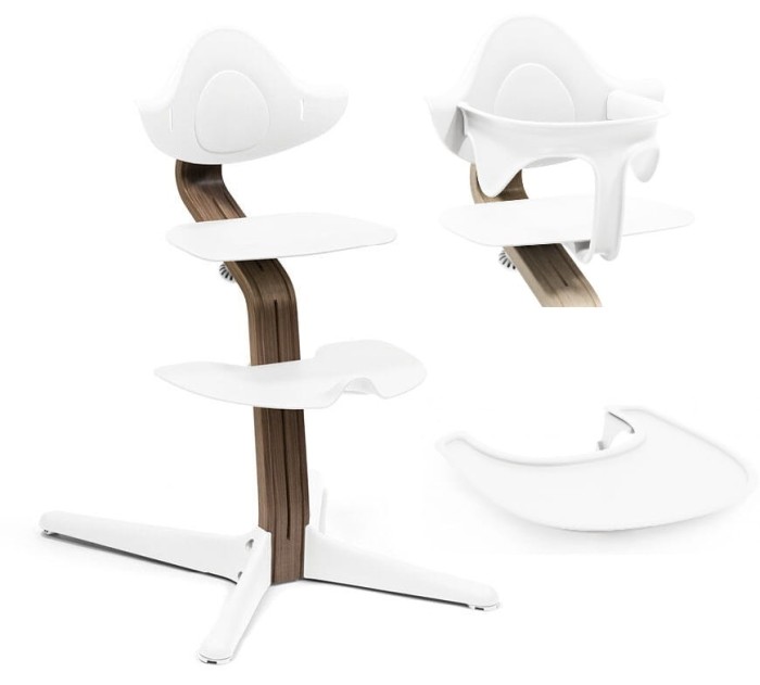 STOKKE NOMI 3w1 krzesełko do karmienia | Walnut/White 