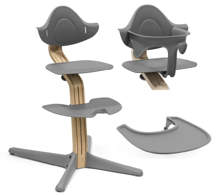 STOKKE NOMI 3w1 krzesełko do karmienia | Oak/Grey 