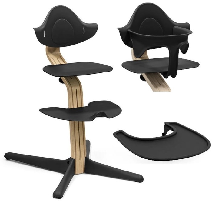 STOKKE NOMI 3w1 krzesełko do karmienia | Oak/Black 