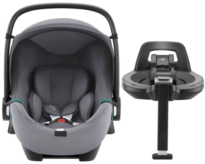 Britax Romer BABY-SAFE 3 i-SIZE fotelik dla noworodka 40-83 cm | Frost Grey | baza ISOFIX VARIO BASE