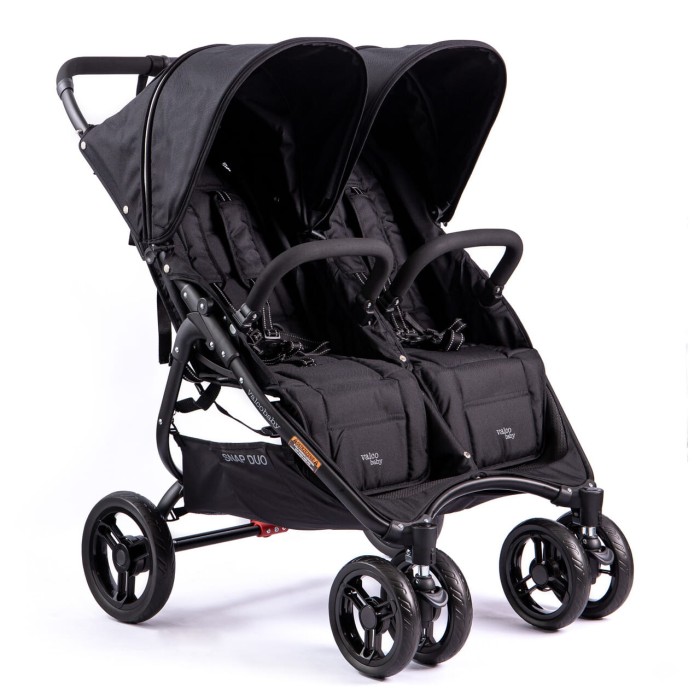 VALCO BABY SNAP DUO bliźniaczy wózek spacerowy | Coal Black
