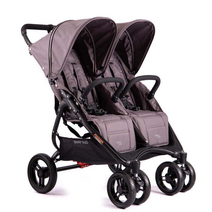 VALCO BABY SNAP DUO bliźniaczy wózek spacerowy | Dove Grey