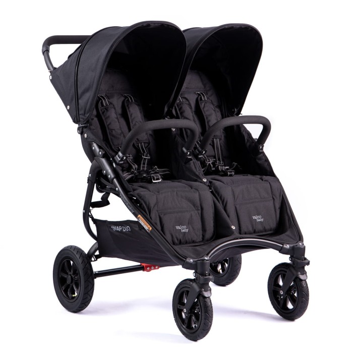 VALCO BABY SNAP DUO SPORT bliźniaczy wózek spacerowy | Coal Black