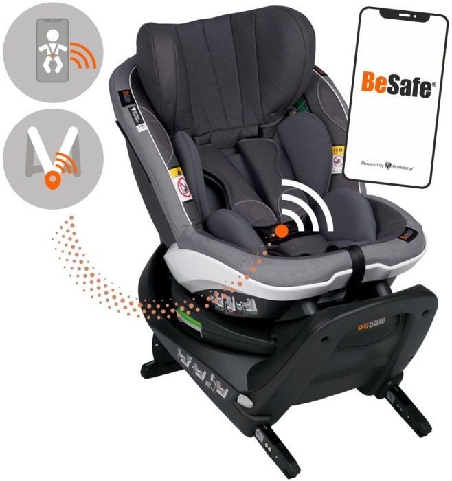 BESAFE iZi TURN M i-SIZE fotelik obrotowy 61-105 cm | Metalic Melange