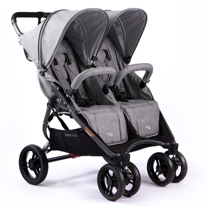 VALCO BABY SNAP DUO TAILOR MADE bliźniaczy wózek spacerowy | Grey Marle