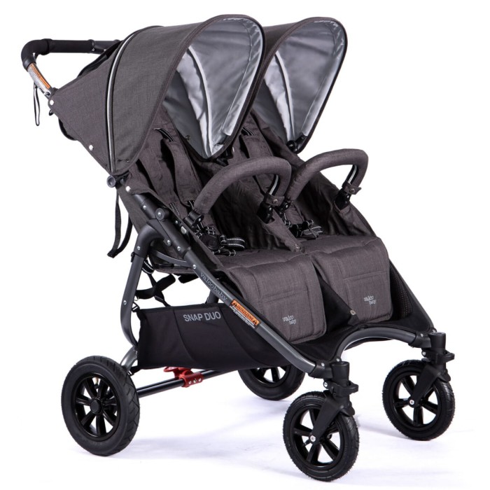 VALCO BABY SNAP DUO SPORT TAILOR MADE bliźniaczy wózek spacerowy  | Charcoal