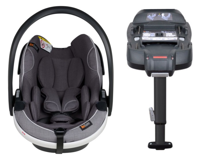 BeSafe iZi Go Modular X2 i-Size fotelik dla noworodka 40-75 cm | Metalic Melange | baza ISOFIX Modular