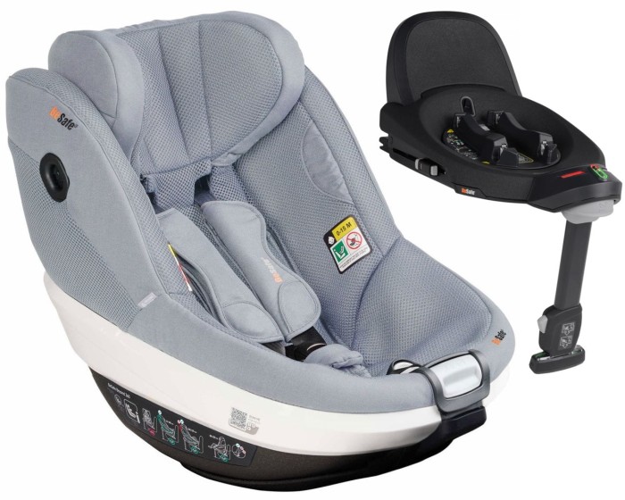 BeSafe BEYOND 360 fotelik obrotowy 61-125 cm + baza ISOFIX | Peak Mesh