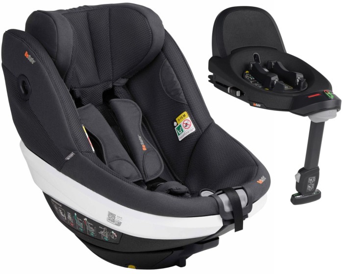 BeSafe BEYOND 360 fotelik obrotowy 61-125 cm + baza ISOFIX | Antracite Mesh