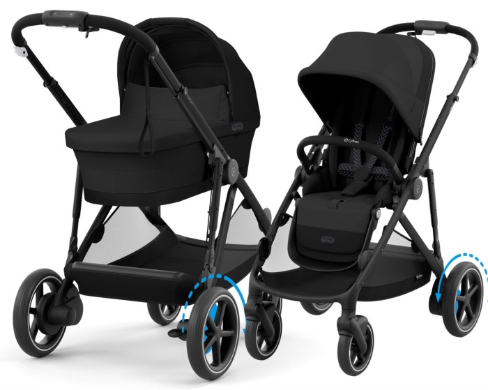 CYBEX e-Gazelle S elektryczny wózek 2w1 | Moon Black