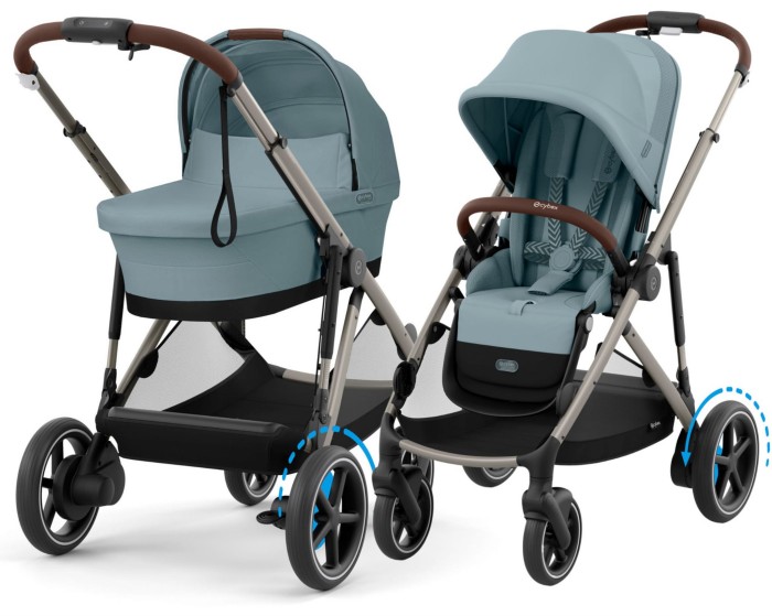 CYBEX e-Gazelle S elektryczny wózek 2w1 | Stormy Blue