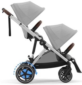 CYBEX e-Gazelle S elektryczny wózek bliźniaczy | Stone Grey