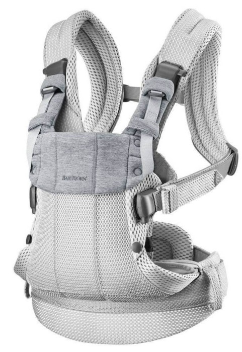 BABYBJORN  HARMONY 3D MESH nosidełko dziecięce | Srebrny
