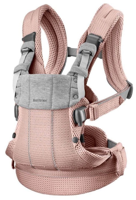 BABYBJORN  HARMONY 3D MESH nosidełko dziecięce | Zgaszony róż