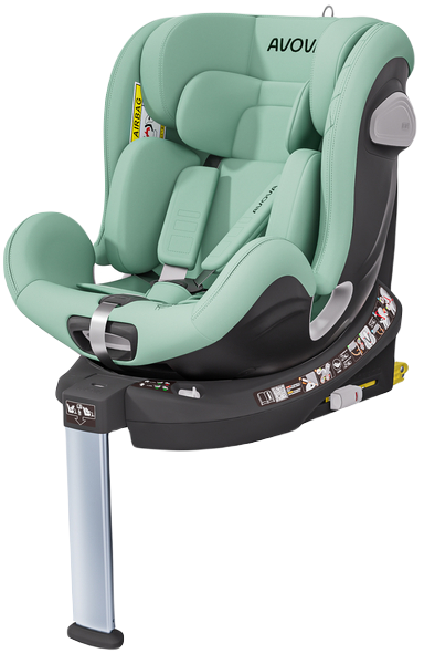 AVOVA SWAN-FIX fotelik obrotowy 40-125 cm | Lime Green