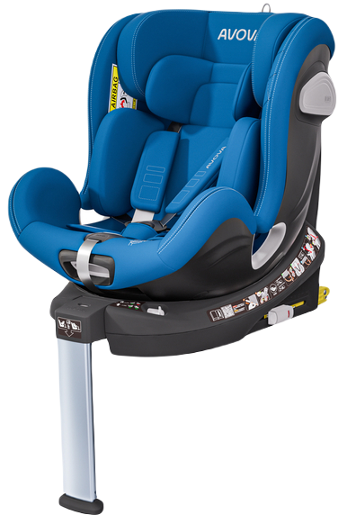 AVOVA SWAN-FIX fotelik obrotowy 40-125 cm | Summer Blue