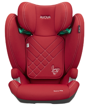 AVOVA  SORA-FIX fotelik dla dzieci 100-150 cm | Maple Red