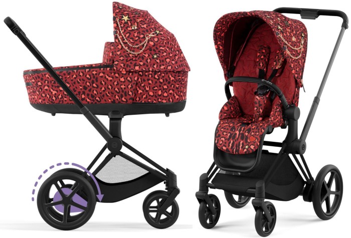 CYBEX e-PRIAM 4.0 elektryczny wózek dziecięcy 2w1 | ROCKSTAR by Alec Voelkel