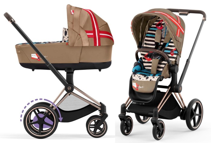 CYBEX e-PRIAM 4.0 elektryczny wózek dziecięcy 2w1 |  Cybex by Karolina Kurkova / Rosegold