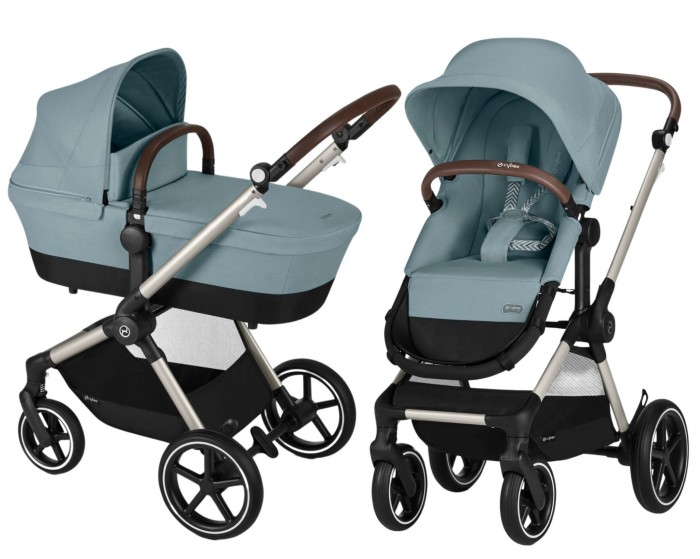 CYBEX EOS LUX wózek głęboko spacerowy 2w1 | Sky Blue