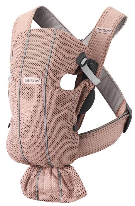 BABYBJORN MINI 3D MESH nosidełko dla dzieci | Zgaszony Róż