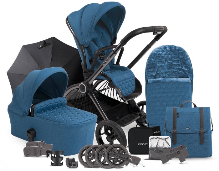 iCANDY CORE wózek 2w1 | zestaw akcesoriów | Atlantis Blue