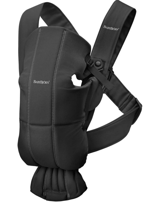 BABYBJORN MINI WOVEN nosidełko dla dzieci  | Czarne