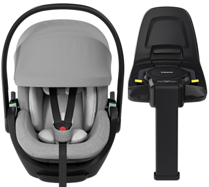 THULE MAPLE fotelik dla noworodka | baza ISOFIX ALFI | Light Gray