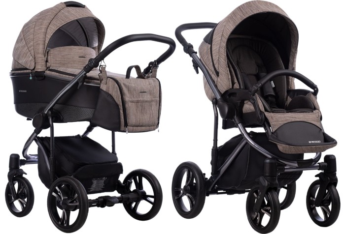 BEBETTO BRESSO PREMIUM CLASS wózek dziecięcy 2w1 | Dark 01