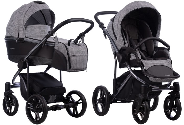 BEBETTO BRESSO PREMIUM CLASS wózek dziecięcy 2w1 | Dark 02