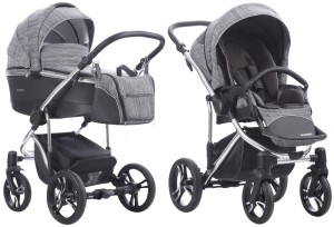 BEBETTO BRESSO PREMIUM CLASS wózek dziecięcy 2w1 | Silver 02