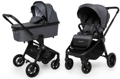 MUUVO QUICK wózek głęboko spacerowy 2w1 | Carbon Graphite