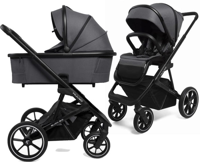 MUUVO SLICK 2.0 wózek głęboko spacerowy 2w1 | Iron Graphite