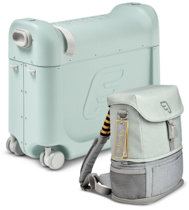 STOKKE JETKIDS  BEDBOX + PLECAK CREW BACKPACK jeżdżąca walizka dziecięca | Green