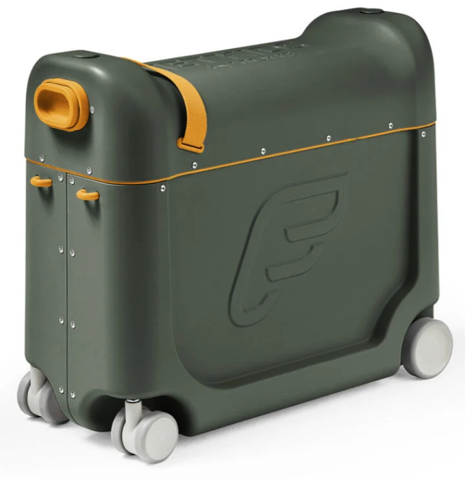 STOKKE JETKIDS  BEDBOX  jeżdżąca walizka dziecięca | Golden Olive